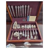 O - 1847 ROGERS BROS FLATWARE WITH CHEST (E76)