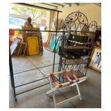O - LUGGAGE RACK, BAKERS RACK, COTHING RACK