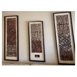 O - 3 PIECES FRAMED ART (L12)