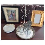 O - FRAMED ART, JEWELRY STAND, PHOTO FRAME, MIRROR