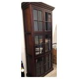 N1 - WOOD GLASS DOOR DISPLAY CABINET