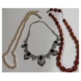 BEAUTIFUL NECKLACES NEED NEW CLASPS (A43)