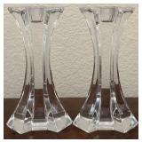 N1 - PAIR OF LENOX CRYSTAL CANDLESTICKS (H20)