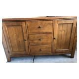 N1 - RUSTIC WOODEN BUFFET SIDEBOARD CABINET