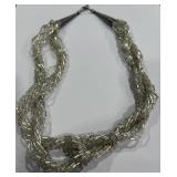 NAVAJO LIQUID SILVER NECKLACE  (A90)