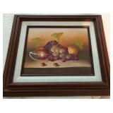 N1 - FRAMED FRUIT STILL LIFE PAINTING (M32)
