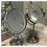 N1 - TWO STAND MIRRORS (ONE IS LIGHTED (M1)