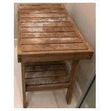 N1 - RUSTIC WOODEN SLATTED BENCH (M7)