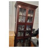N1 - WOODEN GLASS DOOR CHINA CABINET (K19)