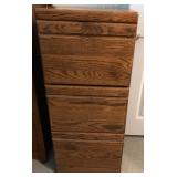 N1 - WOODEN TWO DRAWER FILING CABINET