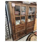 N1 - WOODEN GLASS DOOR CHINA CABINET