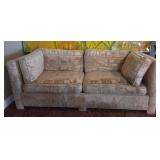 J1 - SAFARI PRINT UPHOLSTERED SOFA (L25)