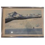 J1 - WINTER LANDSCAPE ART FRAMED 13X19" (L50)
