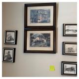J1 - SEVEN PIECES FRAMED ART (R13)