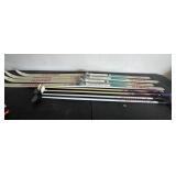 J1 - TWO PAIR OF SNOW SKIS & POLES (G6)