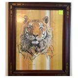 J1 - PHIL PRENTICE ART FRAMED 34X28" (R17)