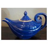 J1 - VINTAGE COBALT BLUE CERAMIC TEAPOT (L47)
