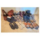J1 - THIRTEEN PAIR SHOES & BOOTS (6.5) (M2)