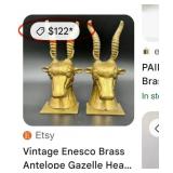 J1 - PAIR OF ANTELOPE BOOKENDS (M44)