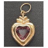700 - 10K GOLD/ AMETHYST PENDANT (23)