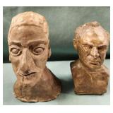 700 - 2 MID-CENTURY-MODERN SCULPTURES SIGNED