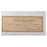 700 - WALTER WINCHELL SIGNED CHECK (E143)