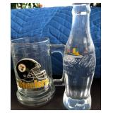 J1 - STEELERS COCA-COLA GLASS COLLECTIBLES (D85)