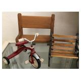 J1 - VINTAGE WOODEN FURNITURE AND TRICYCLE (D222)