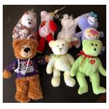 J1 - LOT ASSORTED PLUSH TEDDY BEARS (D206)
