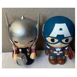 J1 - THOR & CAPTAIN AMERICA FIGURES (H106)