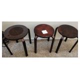 J1 - CLASSIC WOODEN STOOL SET (L458)