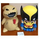 J1 - LOT OF TWO CHARACTER FIGURAL BANKS (L345)