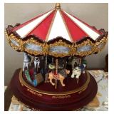J1 - ORNATE MUSICAL CAROUSEL DISPLAY (D87)