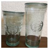 J1 - LOT OF TWO STARBUCKS GLASSES (D305)