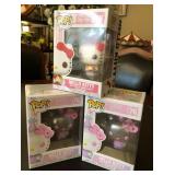 J1 - LOT OF THREE HELLO KITTY FUNKO POPS (D262)