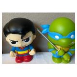 J1 - SUPERMAN & NINJA TURTLE FIGURES (H112)