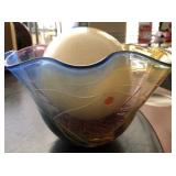 J1 - ART GLASS DECORATIVE BOWL (D145)