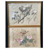 513 - 2 PIECES ASIAN ART FRAMED 20X14"EA (SM7)