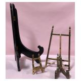 513 - LOT OF DECORATIVE PLATE STANDS & EASELS