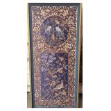513 - BLACK & GOLD ART PANEL 25X54" (P56)