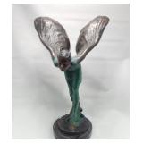 CHARLES SYKES "SPIRIT OF ECSTASY" FRENCH BRONZE