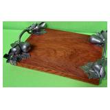 VAGABOND HOUSE TRAY W/ METAL FRUIT F63)