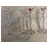 S2 - TWO PAIR VINTAGE CANDLESTICKS (L162)