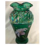 S2 - FENTON CUT TO CLEAR VASE (L139)