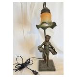 S2 - ORNATE FIGURAL TABLE LAMP (L196)