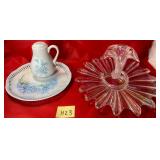 S2 - VINTAGE PORCELAIN DRESSER SET, CENTERPIECE