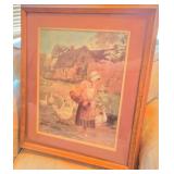 S2 - CHARMING FRAMED COUNTRY PRINT 18X23' (M31)