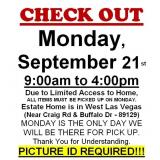 AUCTION PICK UP DAYS & HOURS