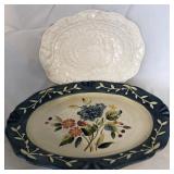 S2 - BEAUTIFUL FLORAL SERVING PLATTERS (L73)