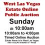 Sun.@10am -West Las Vegas Estate Online Public Auction 9/20